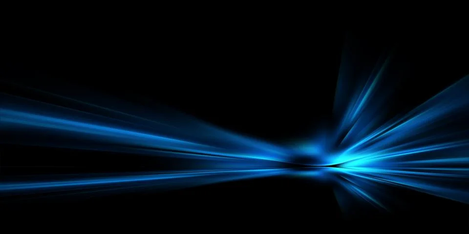 Blue spectrum lights tech black party club neon lights abstract wave technology Stock Illustration