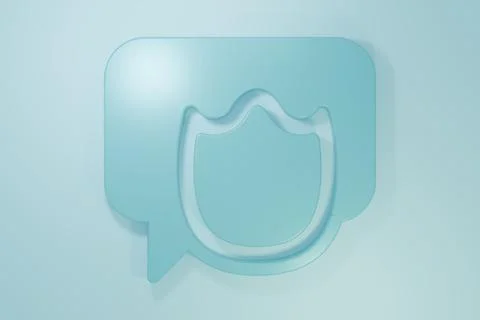 Blue Speech bubble chat icon isolated on blue background. Message icon. Com.. Illustrazione stock