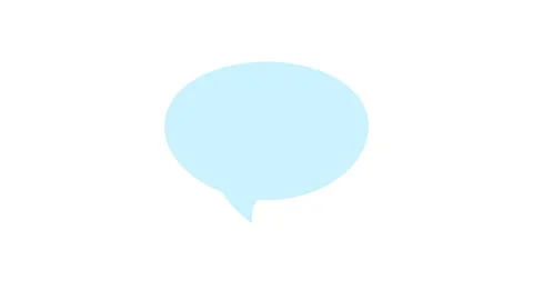 Blue speech bubble 스톡 동영상 243422491