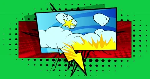 Blue Speech Bubble on Green Screen Stock Footage 167048558