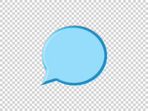 Blue Speech Bubble Icon Communication Symbol for Chat Message Stock Illustration