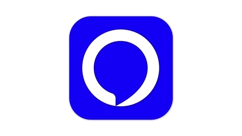 Blue speech bubble icon Stock Footage 275665037