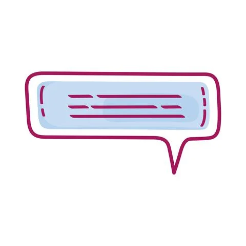 Blue speech bubble Illustrazione stock