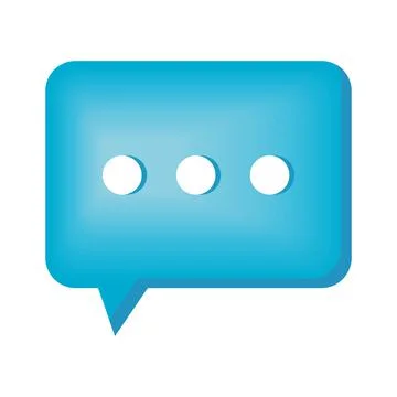 Blue speech bubble Stock Illustration