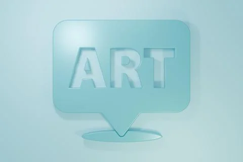 Blue Speech bubble with text art icon isolated on blue background. Message .. Stock Illustration