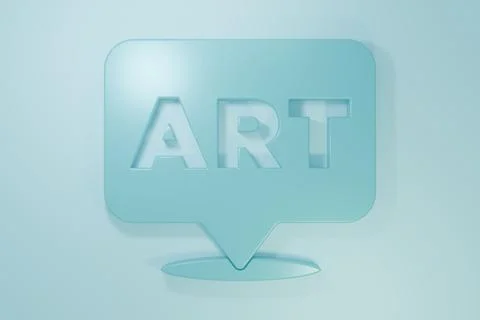 Blue Speech bubble with text art icon isolated on blue background. Message .. Stock Illustration