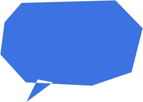 Blue speech bubble thought icon Stock Illustration