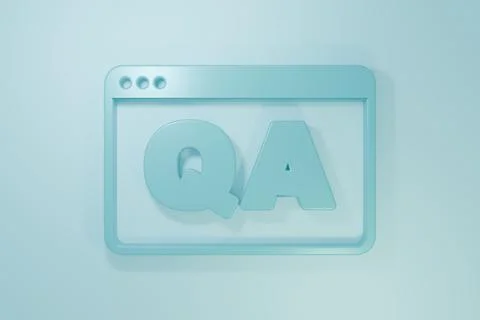 Blue Speech bubbles with Question and Answer icon isolated on blue backgrou.. Illustrazione stock