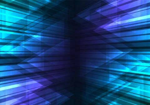 Blue speed bar and triangle abstract background Stock Illustration