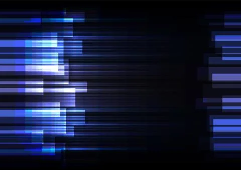 Blue speed bar overlap in dark background Stock Illustration