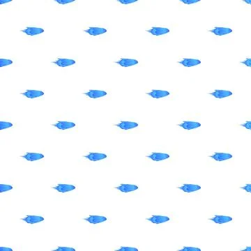 Blue speeding projectile seamless pattern on white background 스톡 일러스트
