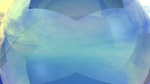 Blue Sphere CG Image 스톡 동영상 327399809