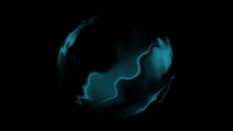Blue Sphere Circle 4k Movement Video stock 296619627