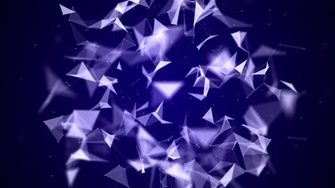 Blue sphere consisting of points and lines. Technology grid sphere. 스톡 동영상 148650086