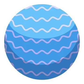 Blue sphere featuring wavy lines creating visual texture Illustrazione stock