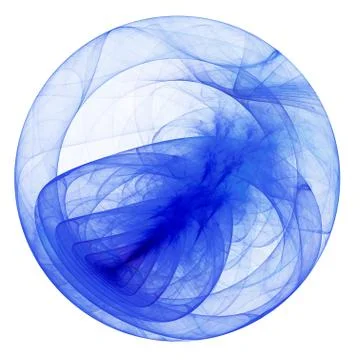Blue sphere Stock Illustration