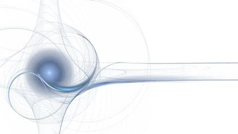 Blue sphere. Mathematical Background Stock Illustration