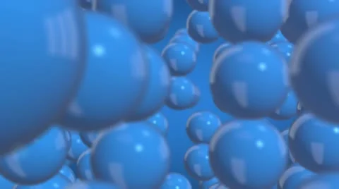 Blue spheres abstract loopable background Stock Footage 20635562