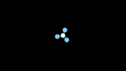 Blue Spheres Loading Screen Perfect Loop Stock Footage 340925858