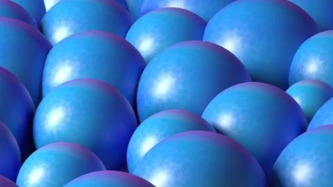 Blue spherical abstract background symbolizing concepts of security, calmne.. Stock Photos