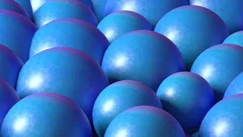 Blue spherical abstract background symbolizing concepts of security, calmne.. Stock Photos