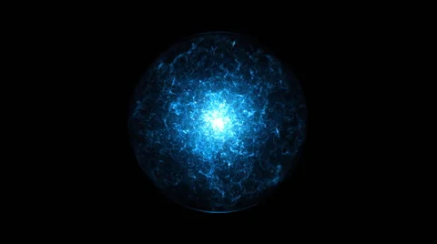 Blue spherical abstract object 動画素材 65821447