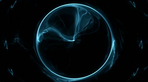 Blue spherical movements Stockbeeldmateriaal 52116262