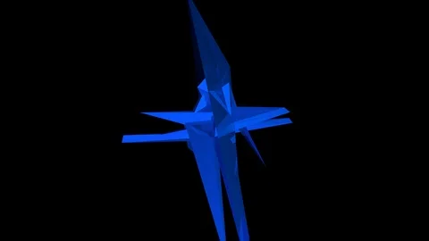 Blue spike pulsing 스톡 동영상 98172982
