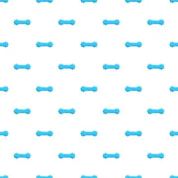 Blue spiky bone toy seamless repeating pattern Stock Illustration