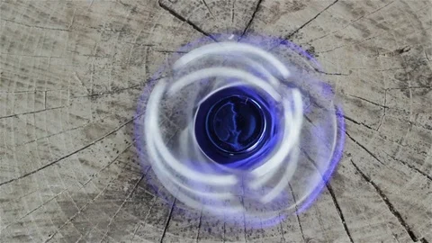 Blue spinner is spinning Stock Footage 80452315