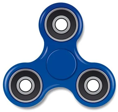 Blue spinner toy Stock Illustration