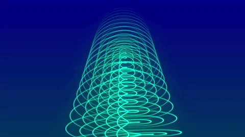 Blue spiral, abstract loop motion background Stock Footage 43431937