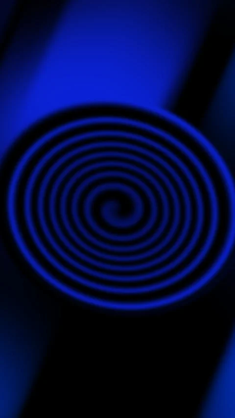 Blue spiral on a black background Stock Footage 310229358