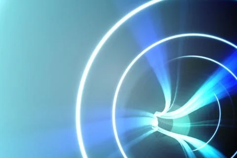 Blue spiral with bright light Stock Illustration