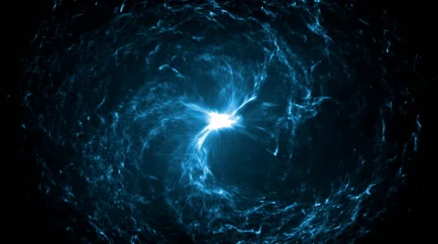Blue spiral emissions Stock-Footage 65817364