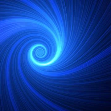Blue spiral Stock Illustration