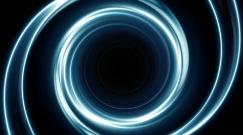 Blue spiral lights Stock Footage 53082801