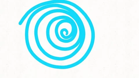 Blue Spiral Loop Animation Stock Footage 331633850
