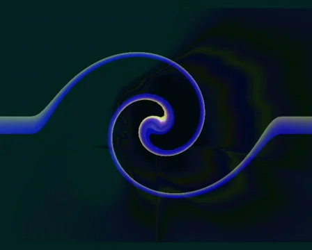 Blue Spiral Motion Background Stock Footage 740356