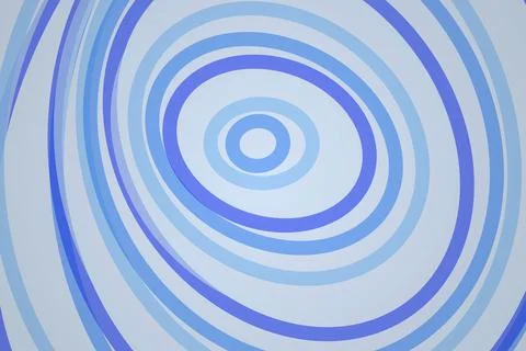 Blue spiral pattern with concentric circles on background Stock Photos