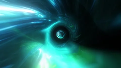 Blue Spiral Tunnel VJ Loop Stock Footage 329997496
