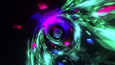 Blue Spiral Tunnel VJ Loop Stock Footage 330001247