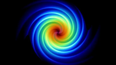 Blue Spiral Vortex Stock Footage 340305552