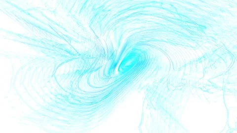 Blue spiral waves on a white background Stock-Footage 260382501