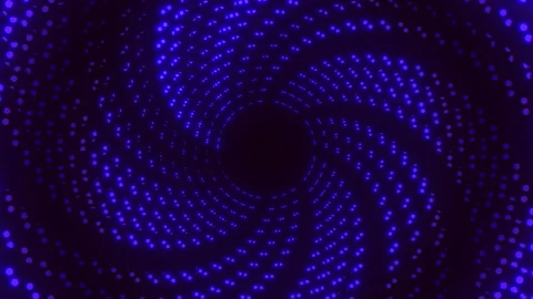 Blue spiral with white dots a captivating background or design element 스톡 동영상 285696116