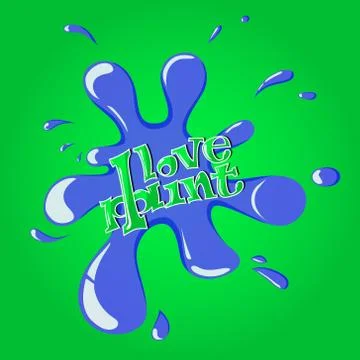 Blue Splash on green background eps10 스톡 일러스트