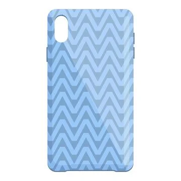 Blue splash phone case icon cartoon vector. Smartphone cover Illustrazione stock