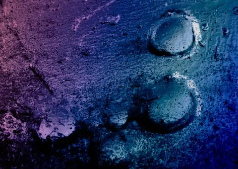 Blue splash. Stock Photos