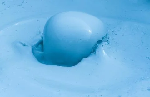 Blue splash Stock Photos