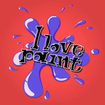 Blue Splash on red background eps10 Stock Illustration